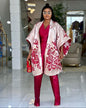AFRICAN BROCADE Royal Bloom Kimono Dress Set