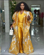 AFRICAN BROCADE Golden Luxe Kimono Set