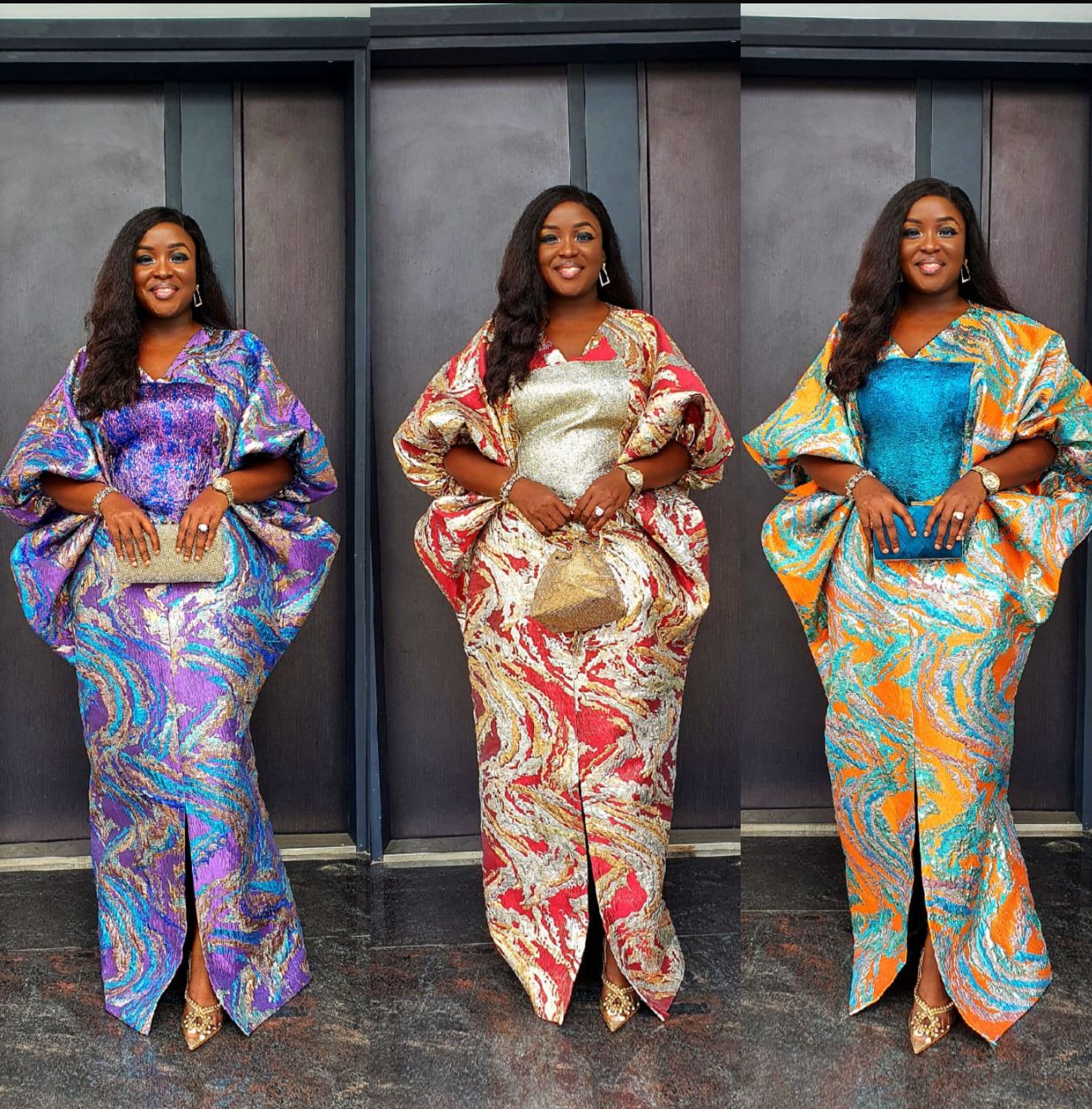 AFRICAN Luxe Marble Boubou Gown