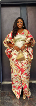 AFRICAN Luxe Marble Boubou Gown