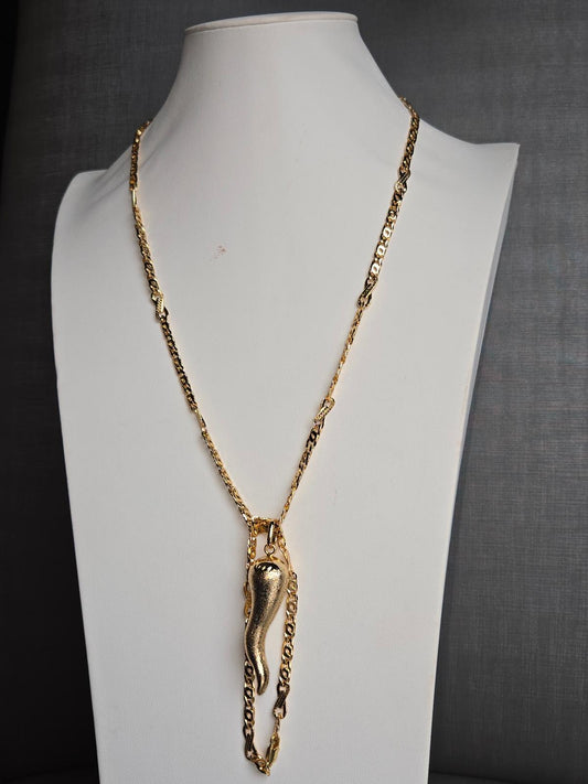 Golden Talisman Charm Necklace